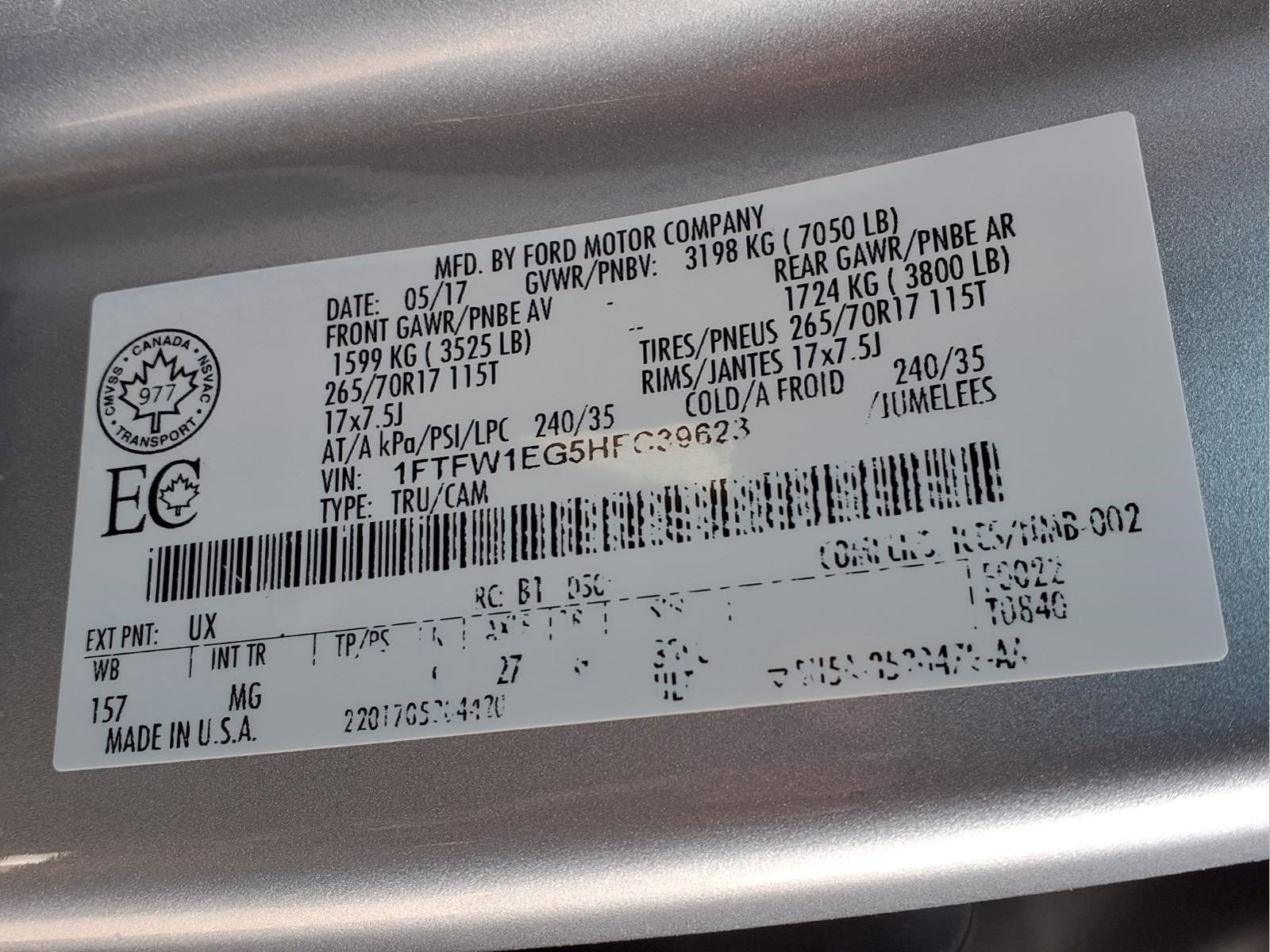 2017 Ford F-150 XLT