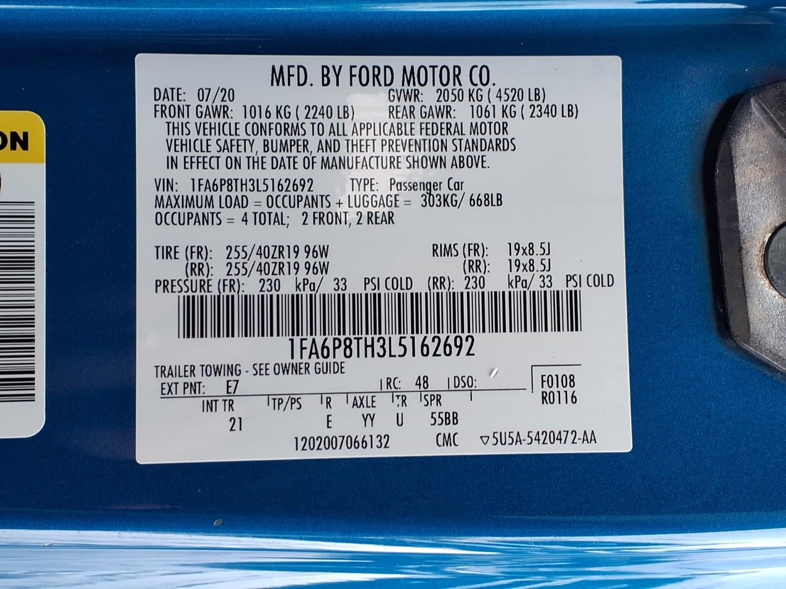 2020 Ford Mustang EcoBoost