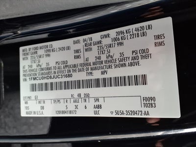 2018 Ford Escape SEL