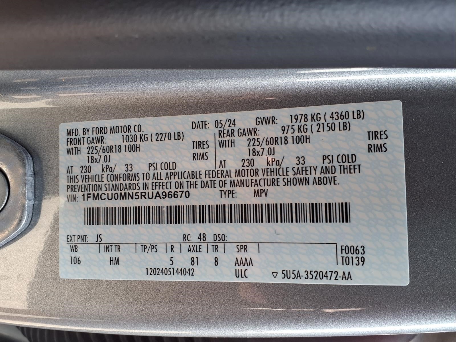 2024 Ford Escape ST-Line
