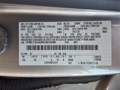 2024 Ford Escape Platinum