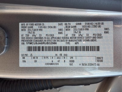 2024 Ford Escape Platinum