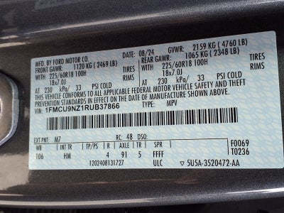 2024 Ford Escape Hybrid ST-Line Select