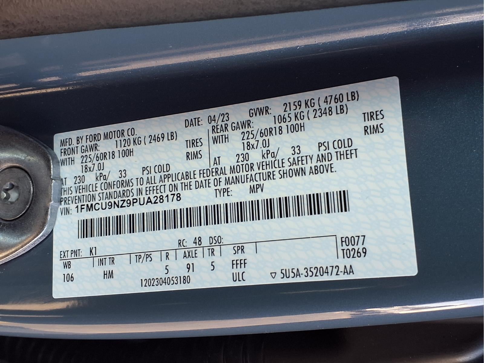 2023 Ford Escape Hybrid ST-Line Select