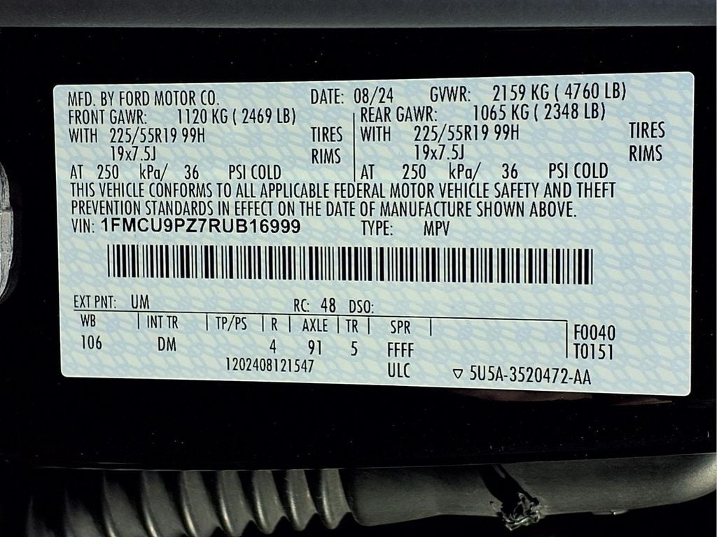 2024 Ford Escape Hybrid ST-Line Elite
