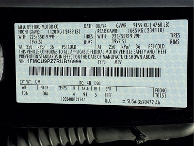 2024 Ford Escape Hybrid ST-Line Elite