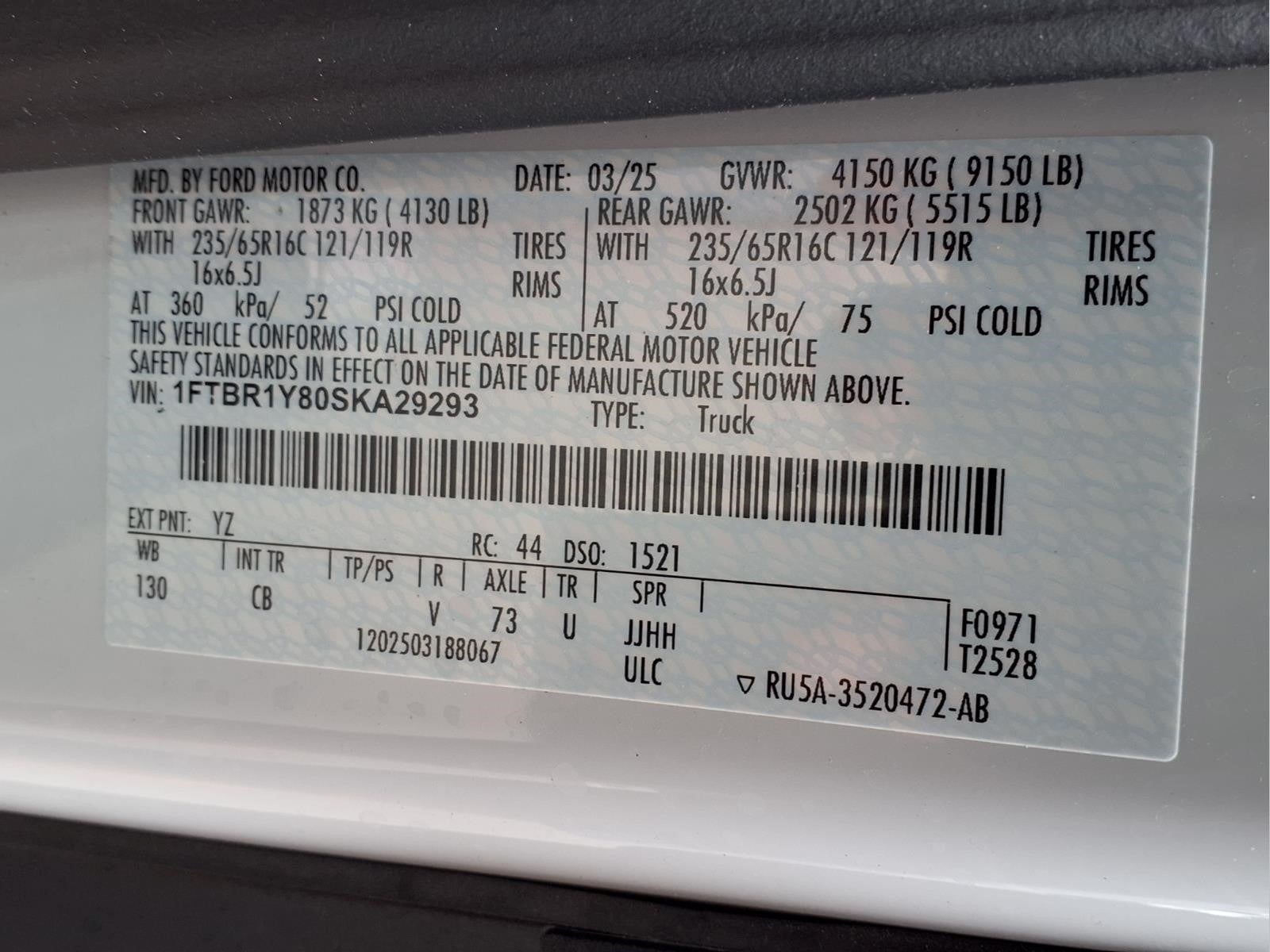 2025 Ford Transit-250 Base