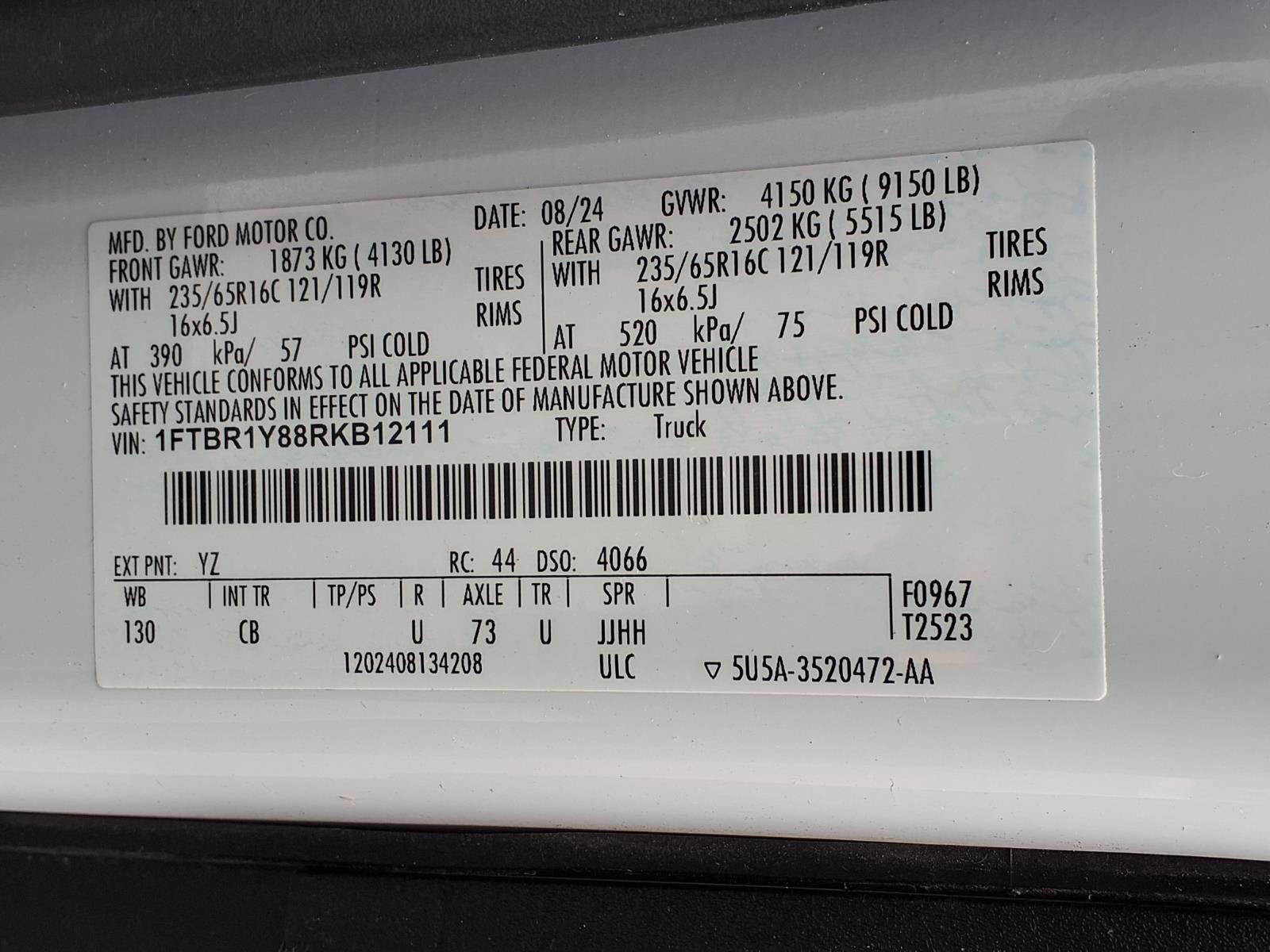 2024 Ford Transit Base