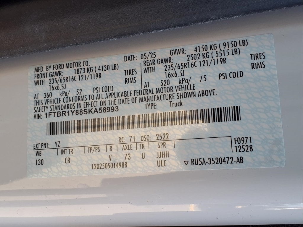 2025 Ford Transit-250 Base