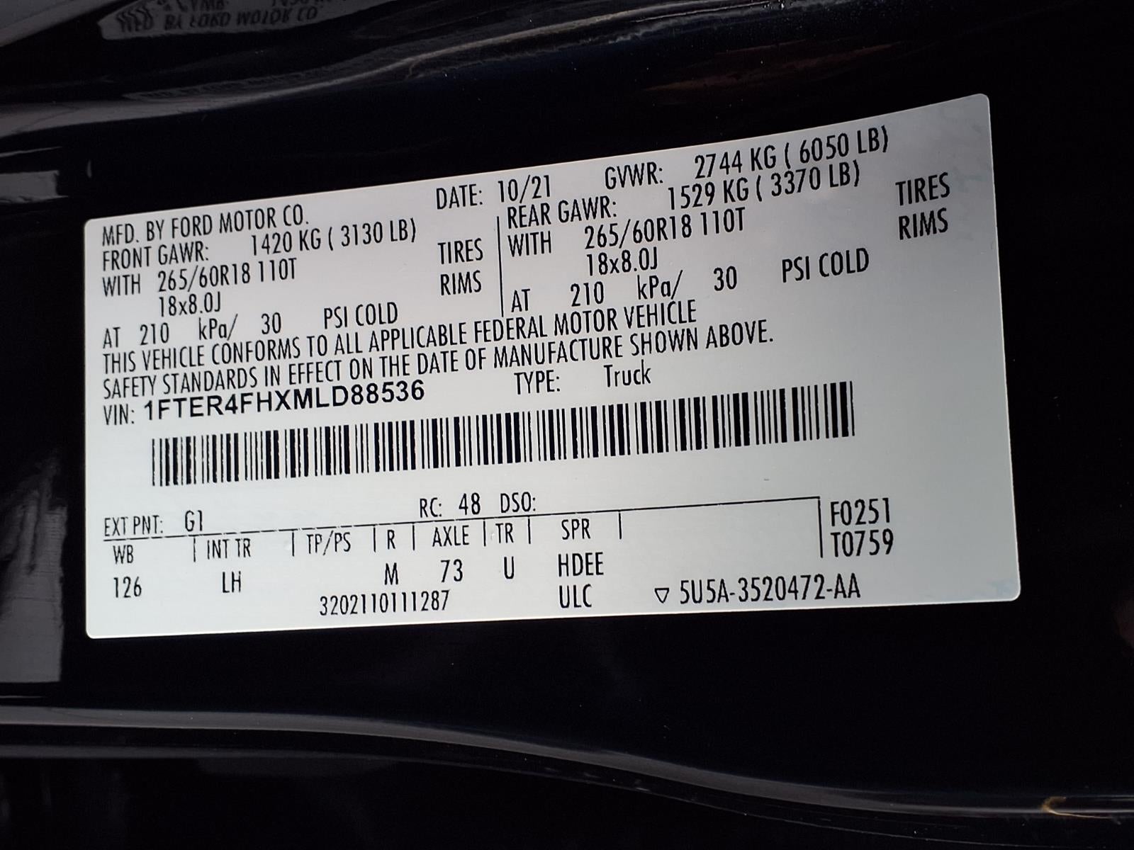 2021 Ford Ranger XLT