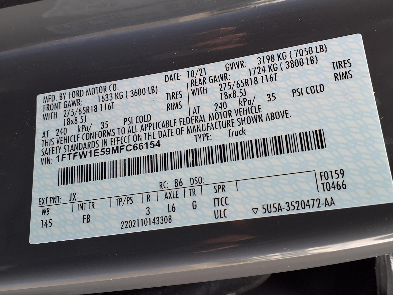 2021 Ford F-150 XLT