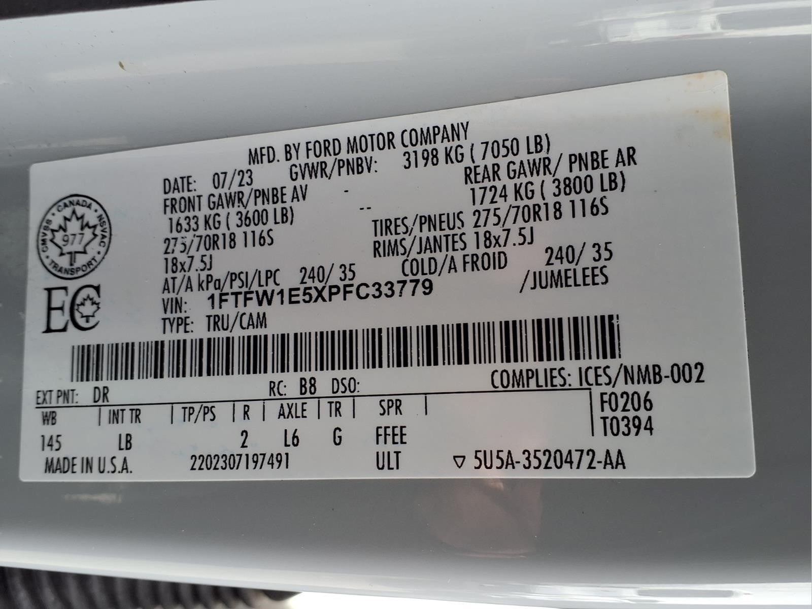 2023 Ford F-150 Tremor
