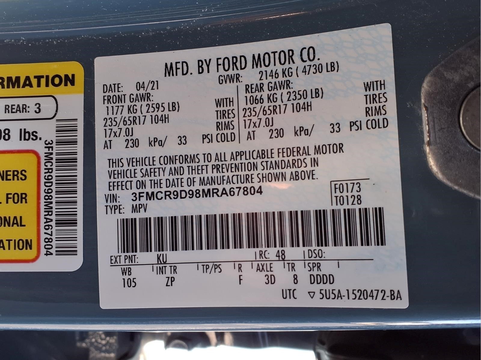 2021 Ford Bronco Sport Badlands