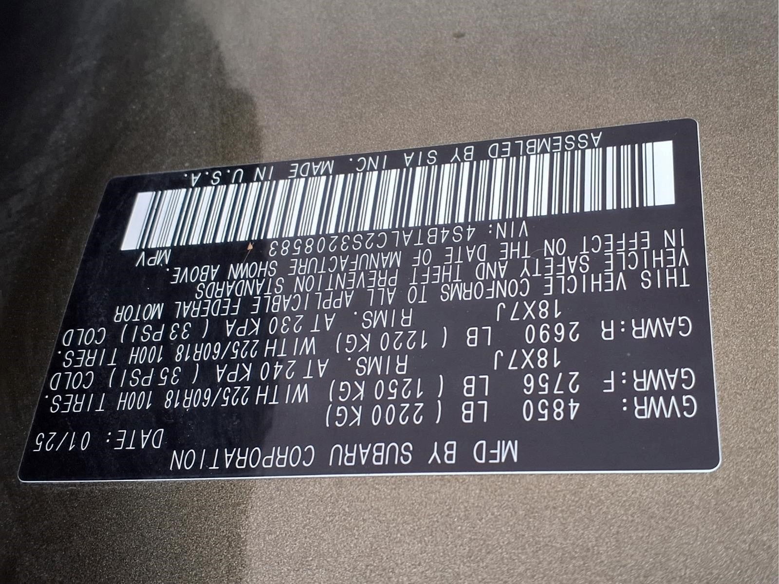 2025 Subaru Outback Onyx Edition
