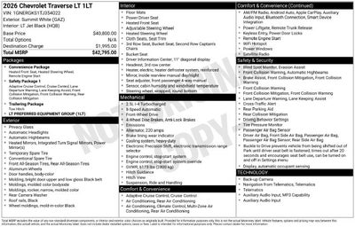 2026 Chevrolet Traverse LT 1LT