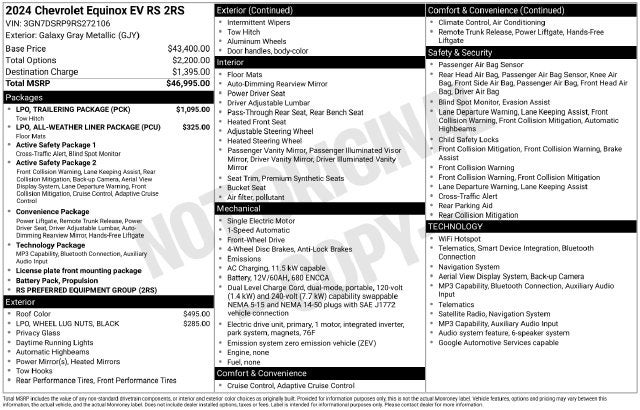 2024 Chevrolet Equinox EV RS